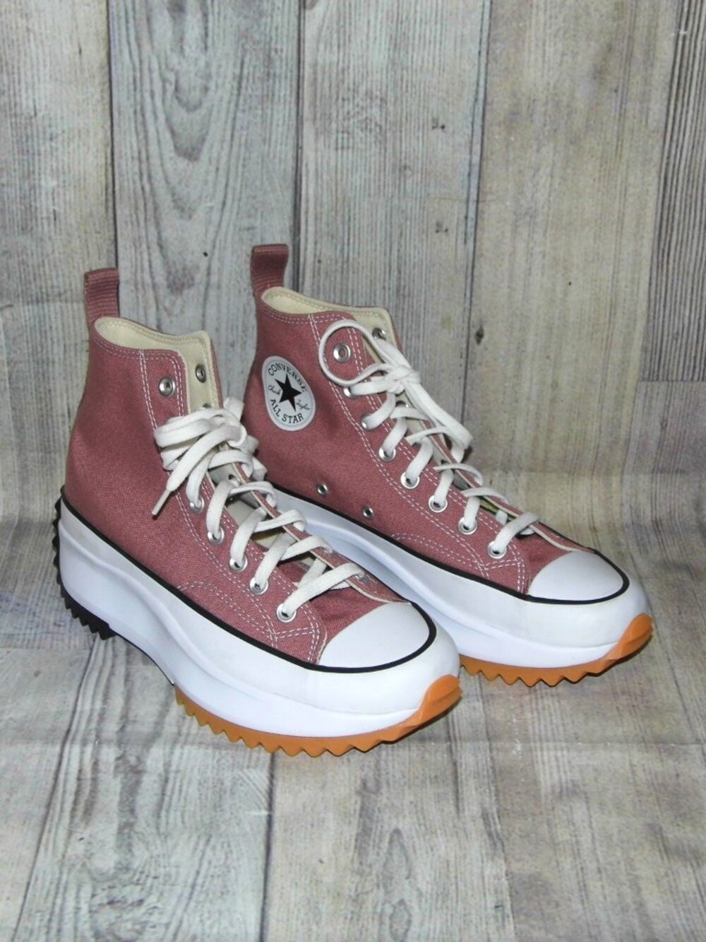 CONVERSE Run Star Hike Platform Saddle Sneakers Womens Size 9.5